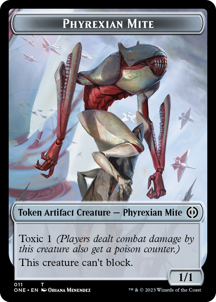 Phyrexian Mite // Phyrexian Insect Double-Sided Token [Phyrexia: All Will Be One Commander Tokens] | Webway Games