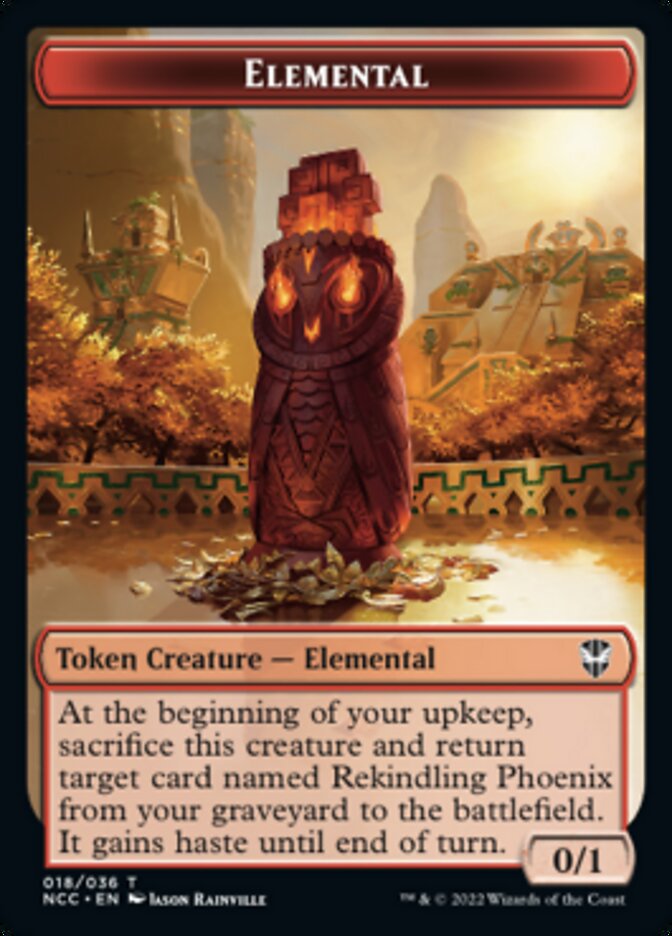 Elemental (018) // Copy Double-sided Token [Streets of New Capenna Commander Tokens] | Webway Games