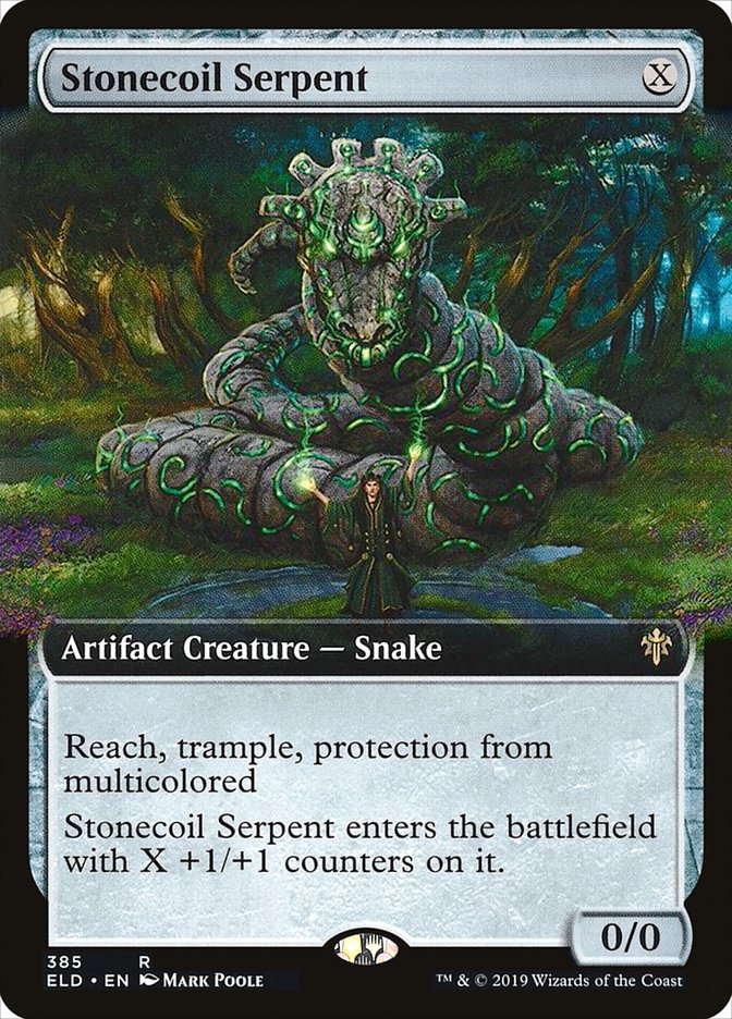 Stonecoil Serpent (Extended Art) [Throne of Eldraine] | Webway Games