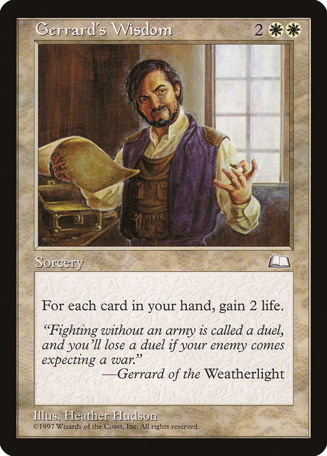 Gerrard's Wisdom [Weatherlight] | Webway Games