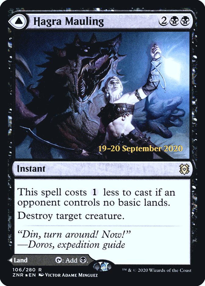 Hagra Mauling // Hagra Broodpit  [Zendikar Rising Prerelease Promos] | Webway Games