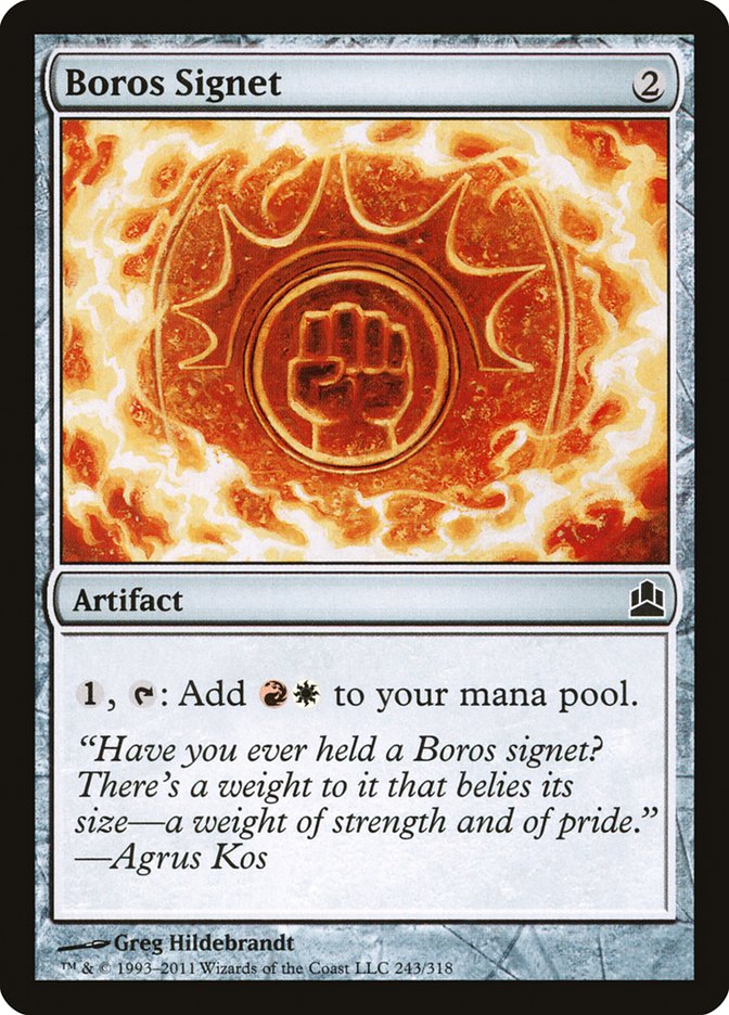 Boros Signet [Commander 2011] | Webway Games