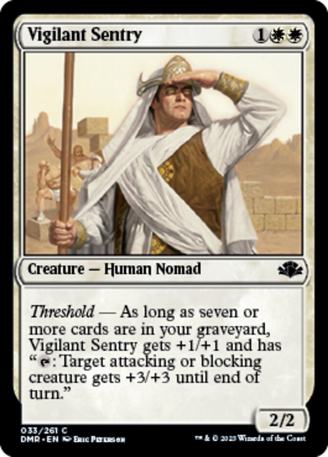 Vigilant Sentry [Dominaria Remastered] | Webway Games