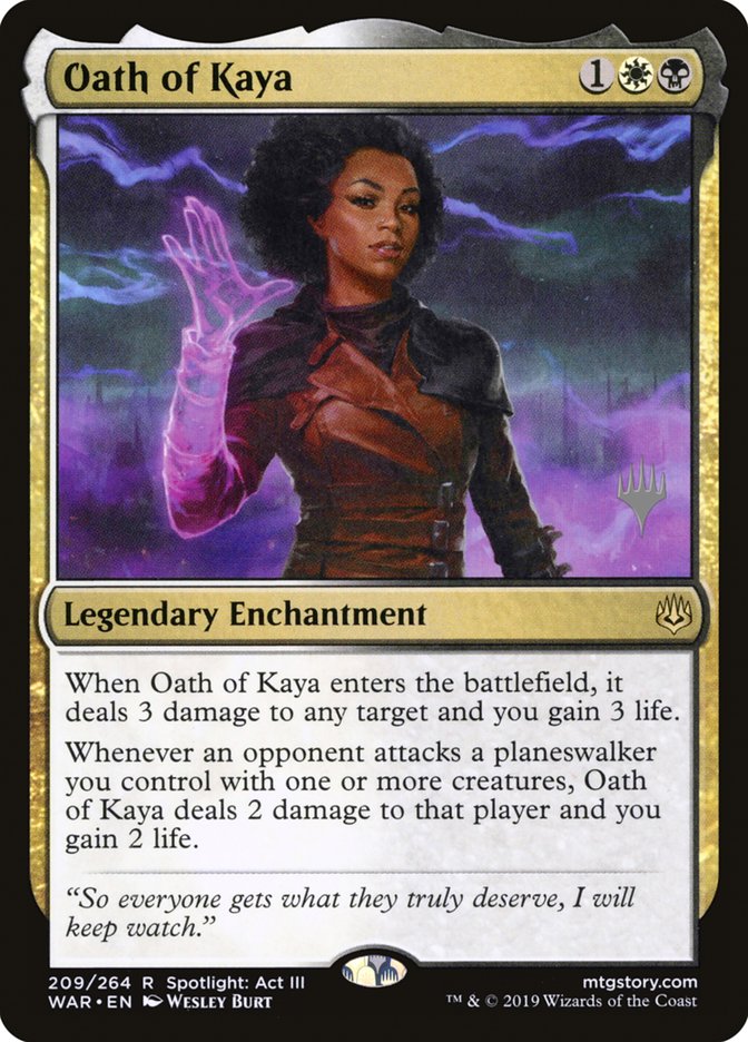 Oath of Kaya (Promo Pack) [War of the Spark Promos] | Webway Games