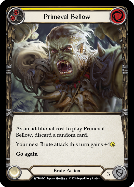 Primeval Bellow (Yellow) [WTR036-C] Alpha Print Normal | Webway Games