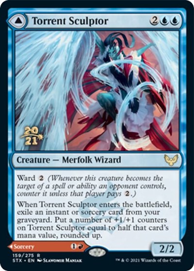 Torrent Sculptor // Flamethrower Sonata [Strixhaven: School of Mages Prerelease Promos] | Webway Games