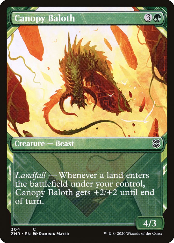 Canopy Baloth (Showcase) [Zendikar Rising] | Webway Games