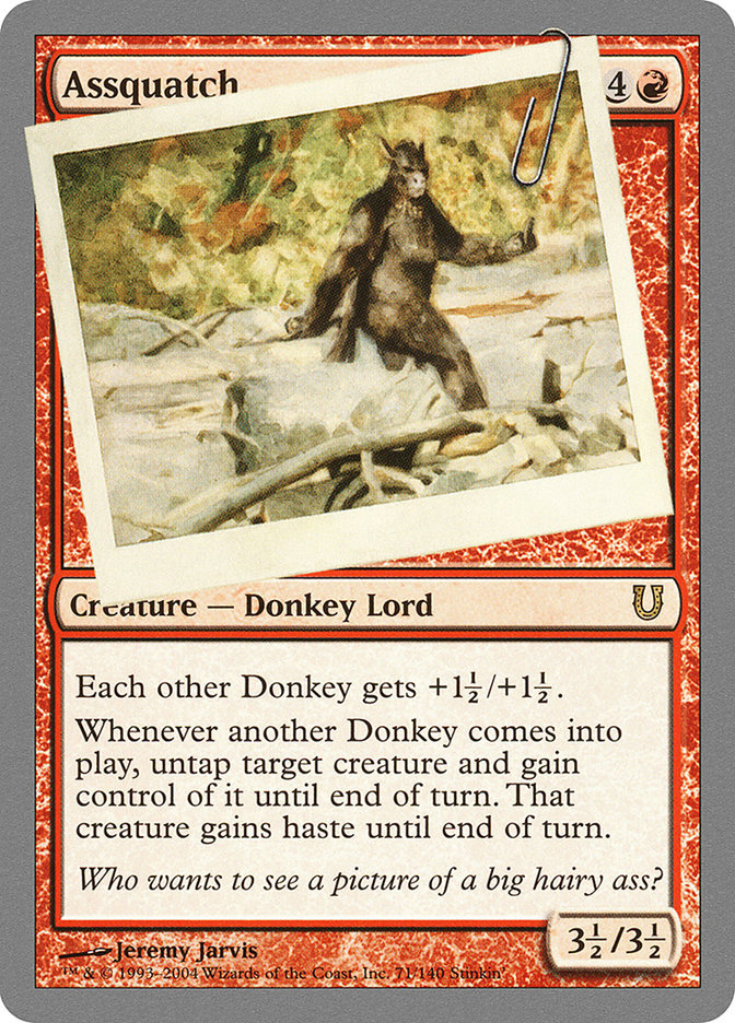 Assquatch [Unhinged] | Webway Games