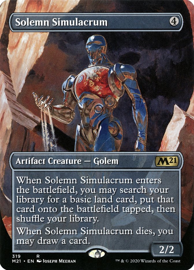 Solemn Simulacrum (Alternate Art) [Core Set 2021] | Webway Games