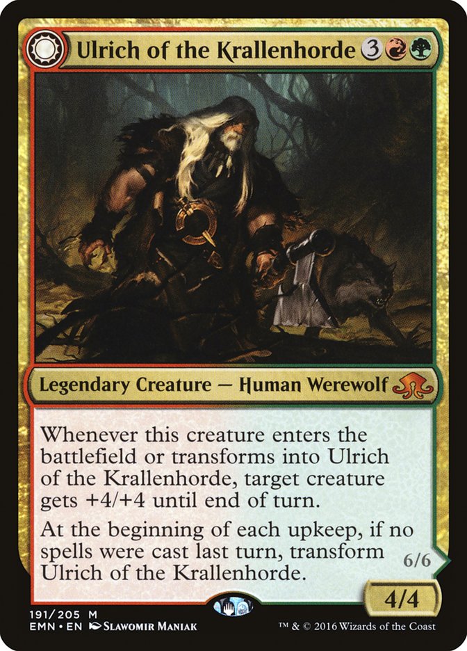 Ulrich of the Krallenhorde // Ulrich, Uncontested Alpha [Eldritch Moon] | Webway Games