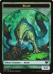 Elf Druid // Beast (020/036) Double-sided Token [Commander 2014 Tokens] | Webway Games
