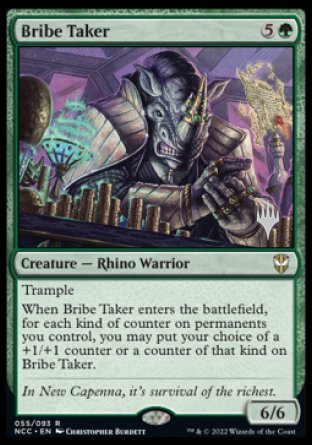 Bribe Taker (Promo Pack) [Streets of New Capenna Commander Promos] | Webway Games
