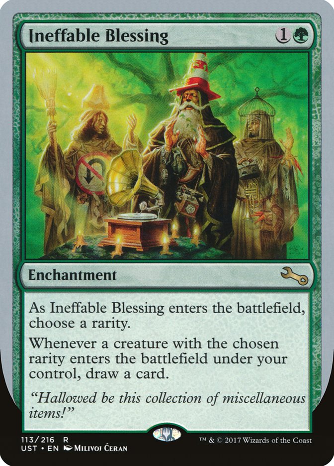 Ineffable Blessing ("choose a rarity") [Unstable] | Webway Games