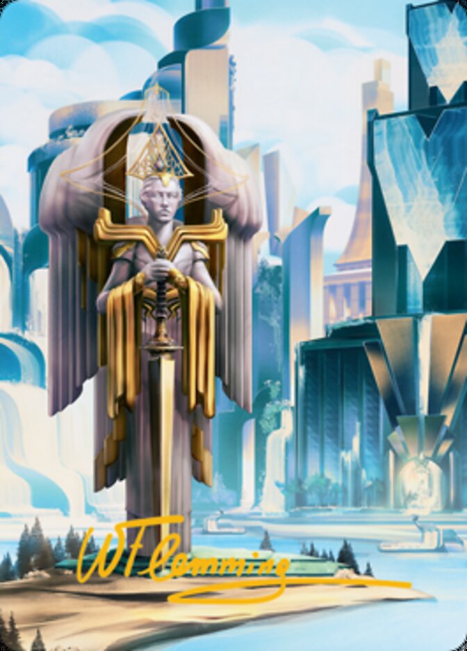 Island Art Card (Gold-Stamped Signature) [Streets of New Capenna Art Series] | Webway Games