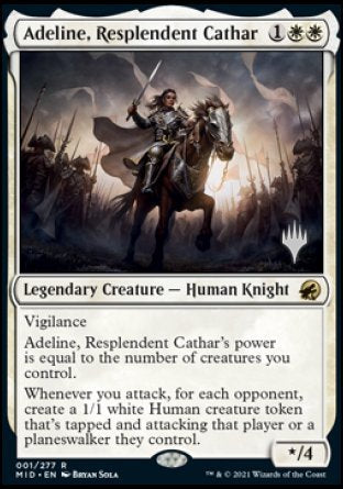Adeline, Resplendent Cathar (Promo Pack) [Innistrad: Midnight Hunt Promos] | Webway Games