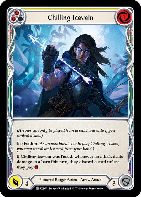 Chilling Icevein (Yellow) [LXI023] (Tales of Aria Lexi Blitz Deck)  1st Edition Normal | Webway Games