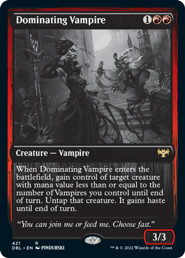 Dominating Vampire [Innistrad: Double Feature] | Webway Games