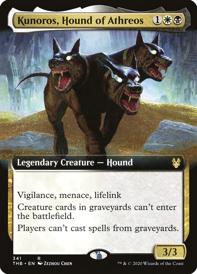 Kunoros, Hound of Athreos (Extended Art) [Theros Beyond Death] | Webway Games