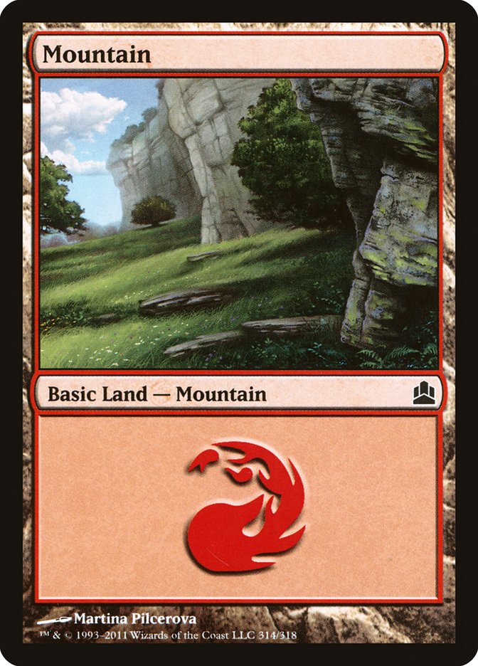 Mountain (#314) [Commander 2011] | Webway Games
