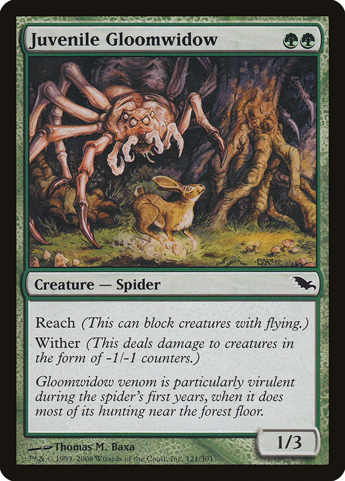 Juvenile Gloomwidow [Shadowmoor] | Webway Games
