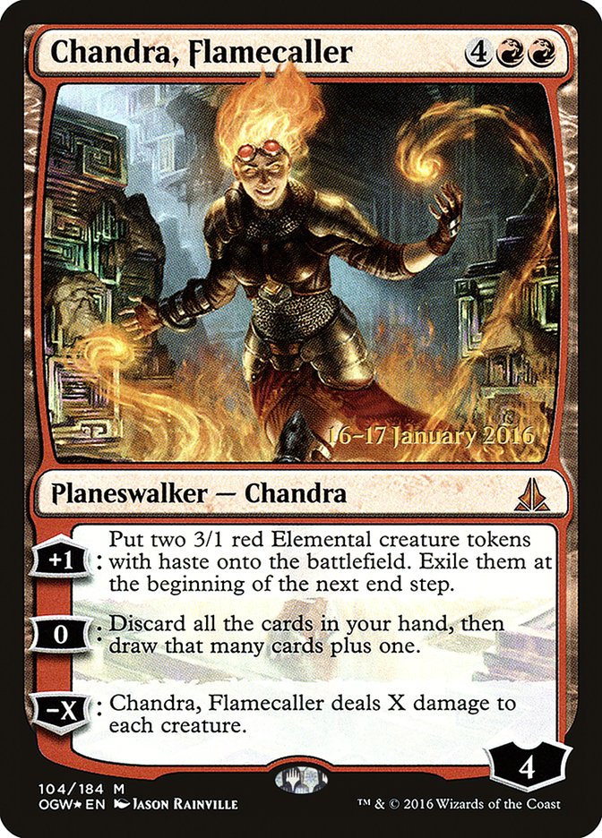 Chandra, Flamecaller (Prerelease) [Oath of the Gatewatch Prerelease Promos] | Webway Games