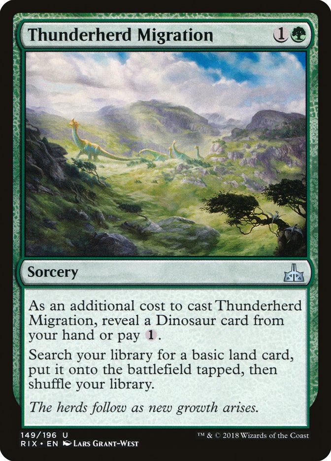 Thunderherd Migration [Rivals of Ixalan] | Webway Games