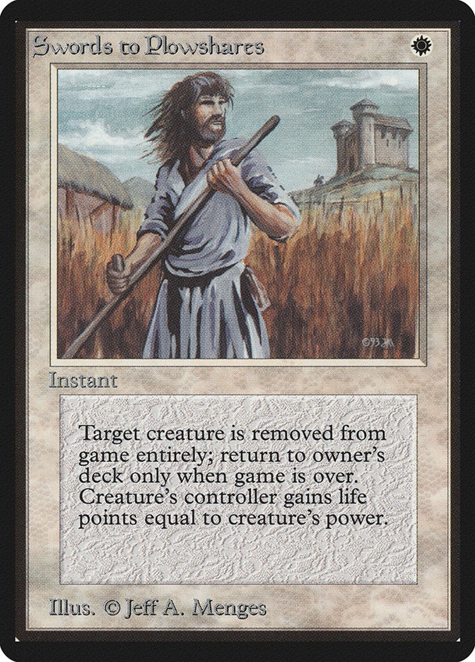 Swords to Plowshares [Limited Edition Beta] | Webway Games