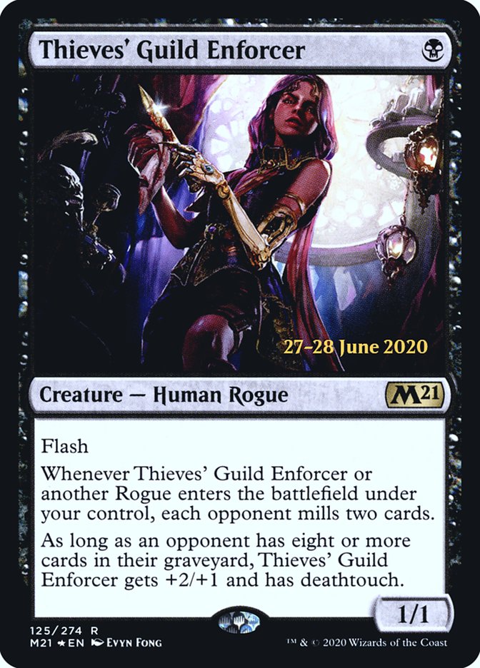 Thieves' Guild Enforcer  [Core Set 2021 Prerelease Promos] | Webway Games