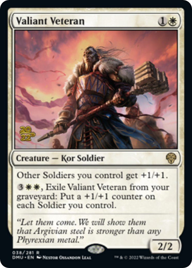 Valiant Veteran [Dominaria United Prerelease Promos] | Webway Games