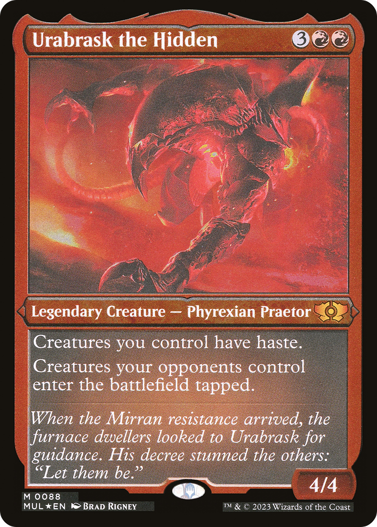 Urabrask the Hidden (Foil Etched) [Multiverse Legends] | Webway Games