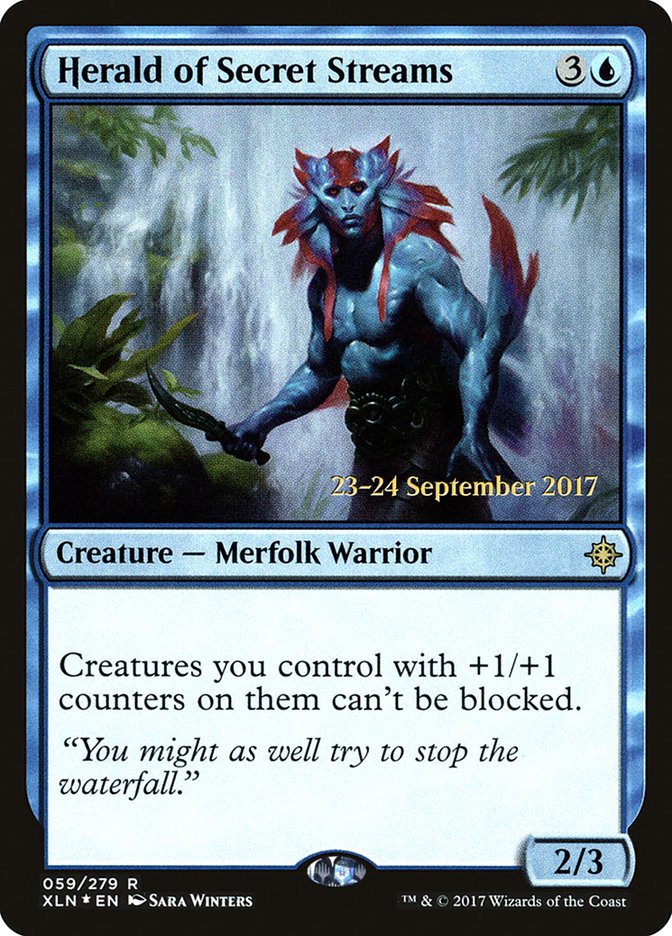 Herald of Secret Streams  (Prerelease) [Ixalan Prerelease Promos] | Webway Games