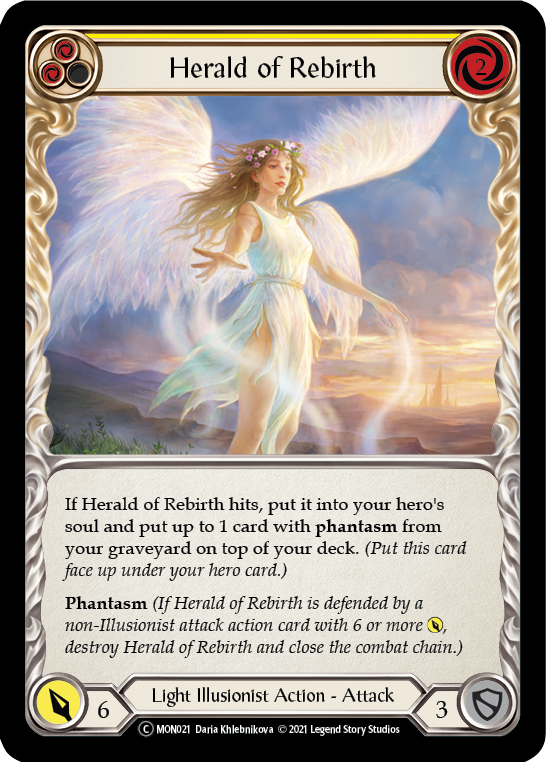 Herald of Rebirth (Yellow) [U-MON021] Unlimited Normal | Webway Games