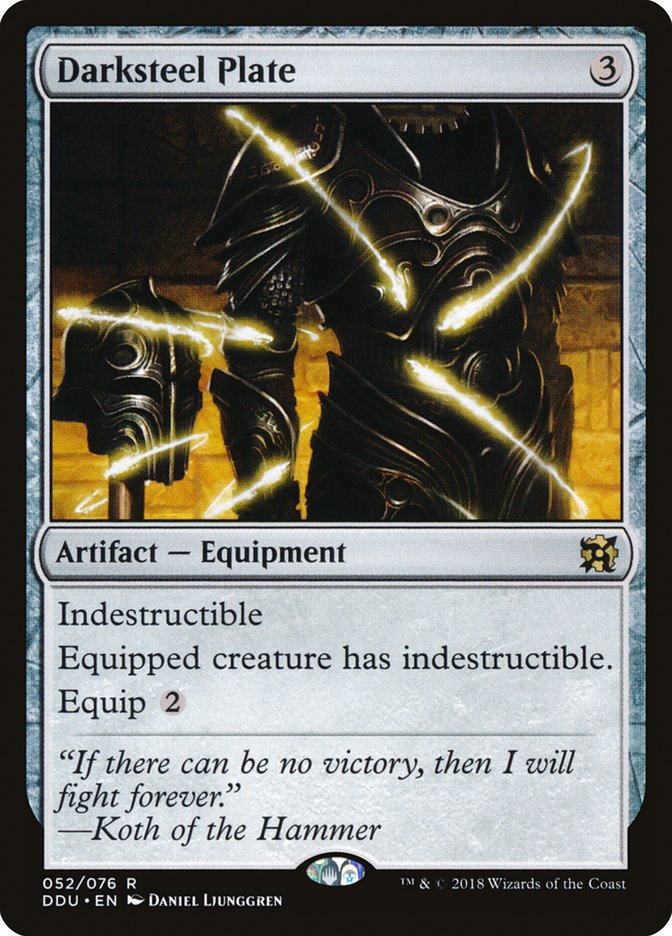Darksteel Plate [Duel Decks: Elves vs. Inventors] | Webway Games