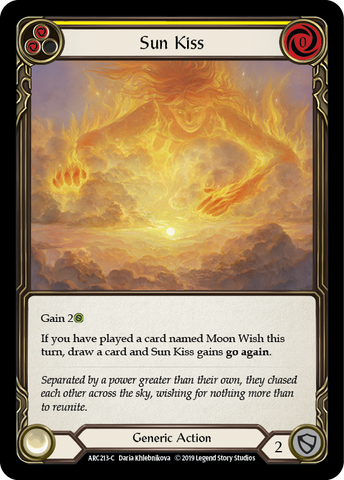 Sun Kiss  (Yellow) [ARC213-C] 1st Edition Rainbow Foil