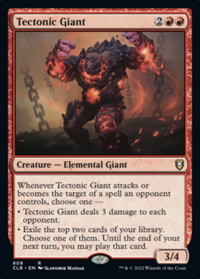 Tectonic Giant [Commander Legends: Battle for Baldur's Gate] | Webway Games