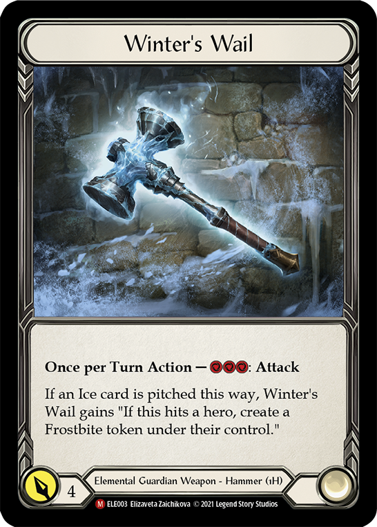 Winter's Wail [ELE003] (Tales of Aria)  1st Edition Cold Foil | Webway Games