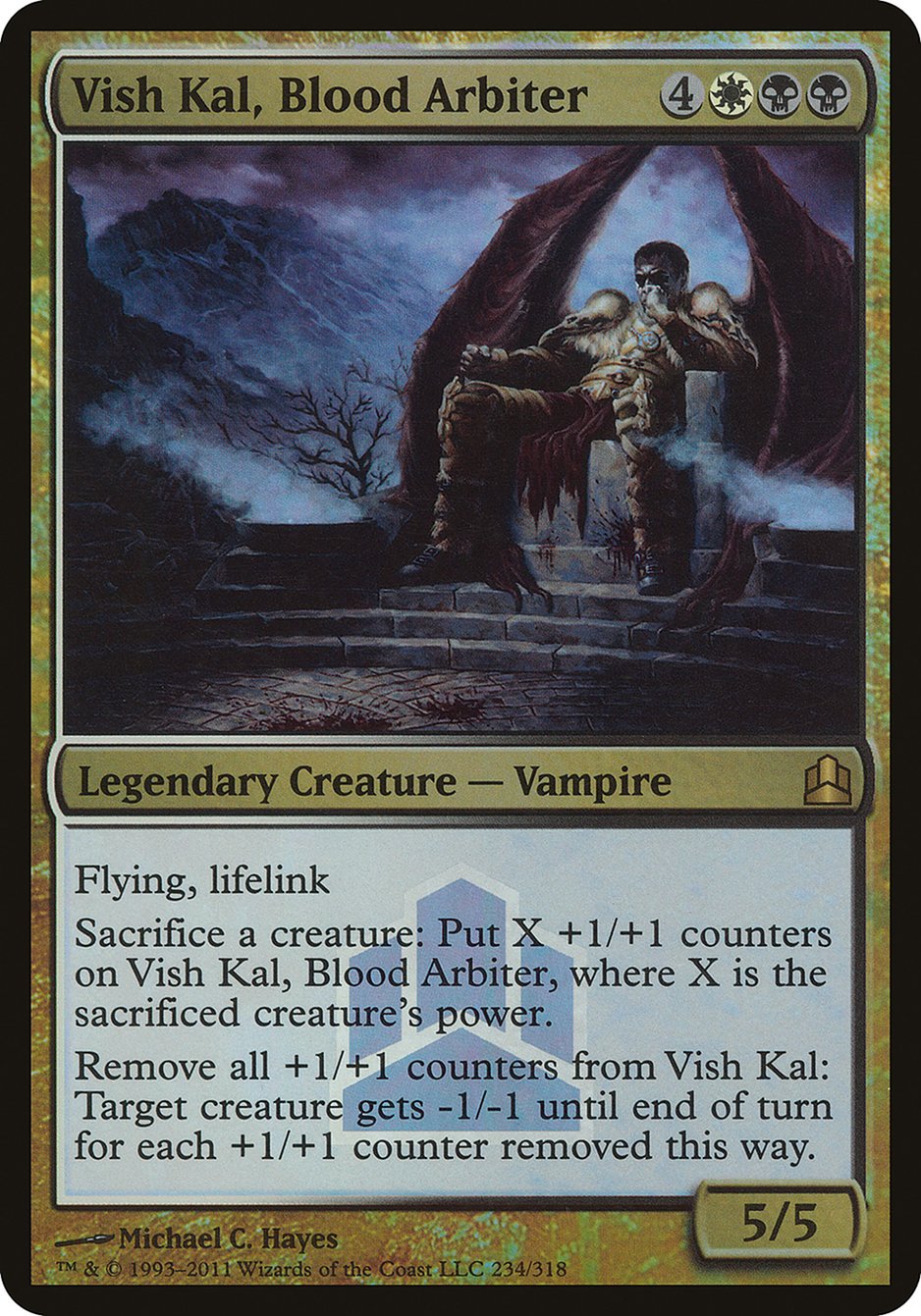 Vish Kal, Blood Arbiter (Launch) (Oversized) [Commander 2011 Prerelease Promos] | Webway Games