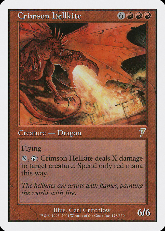 Crimson Hellkite [Seventh Edition] | Webway Games