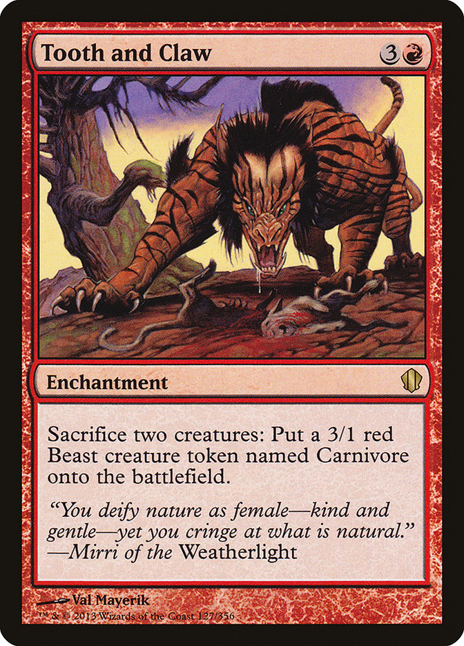 Tooth and Claw [Commander 2013] | Webway Games