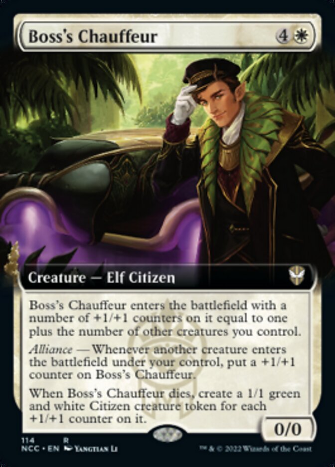Boss's Chauffeur (Extended Art) [Streets of New Capenna Commander] | Webway Games