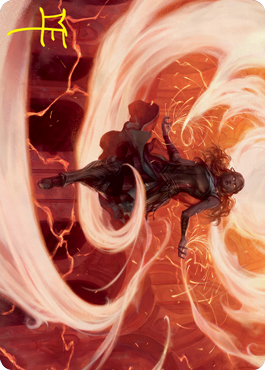 Crackle with Power Art Card (Gold-Stamped Signature) [Strixhaven: School of Mages Art Series] | Webway Games