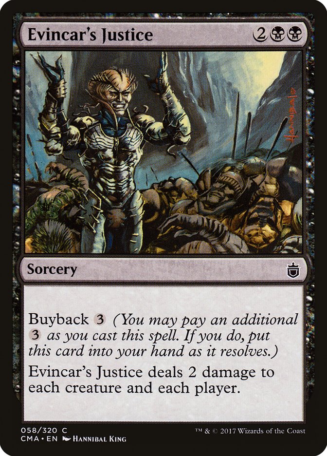 Evincar's Justice [Commander Anthology] | Webway Games