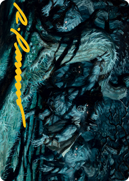 Unnatural Moonrise Art Card (Gold-Stamped Signature) [Innistrad: Midnight Hunt Art Series] | Webway Games