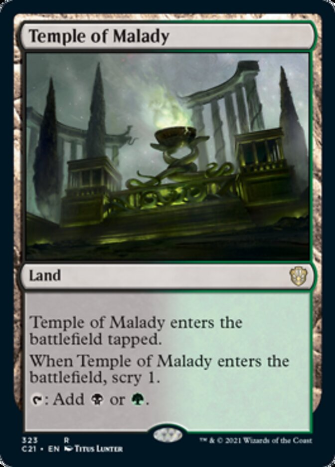 Temple of Malady [Commander 2021] | Webway Games