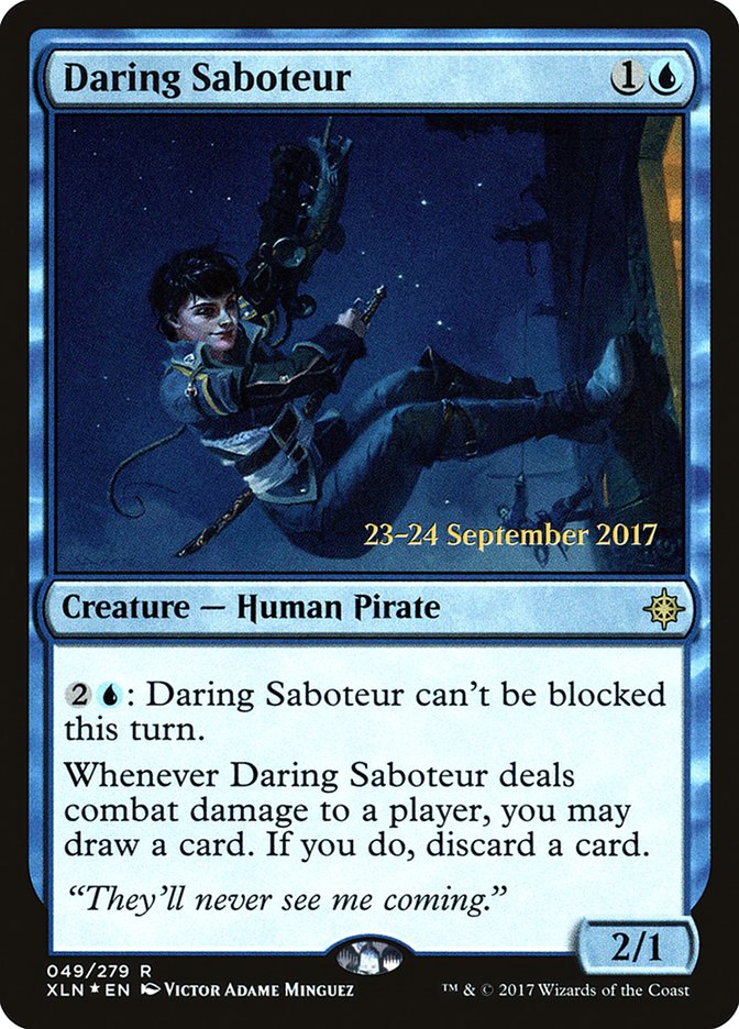 Daring Saboteur  (Prerelease) [Ixalan Prerelease Promos] | Webway Games