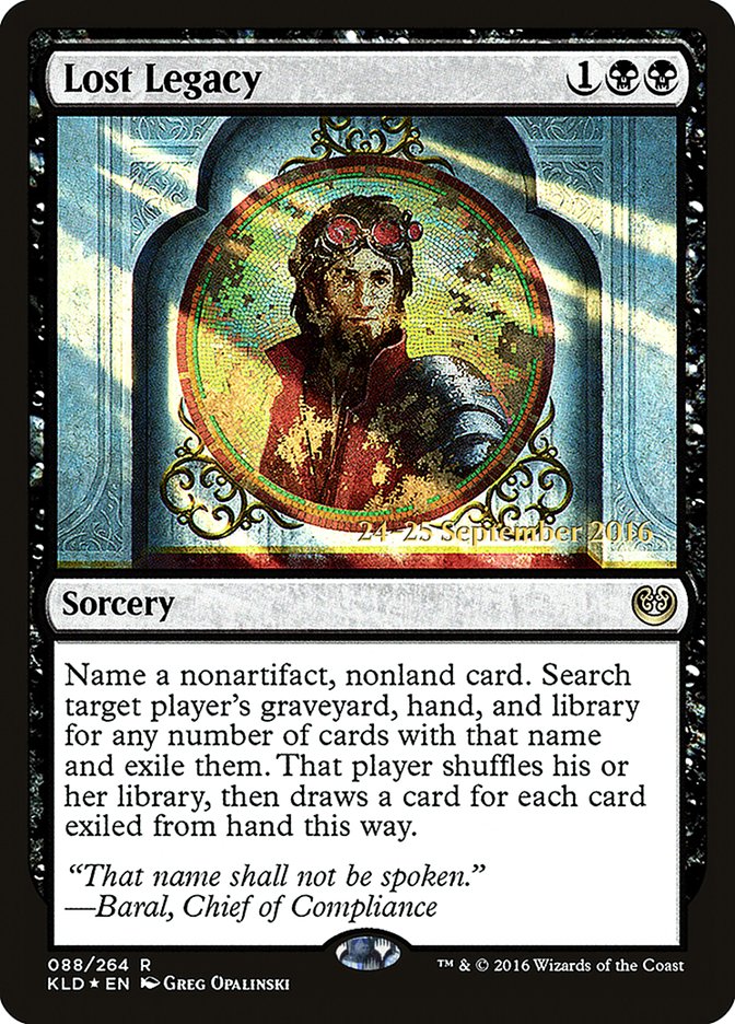 Lost Legacy  (Prerelease) [Kaladesh Prerelease Promos] | Webway Games