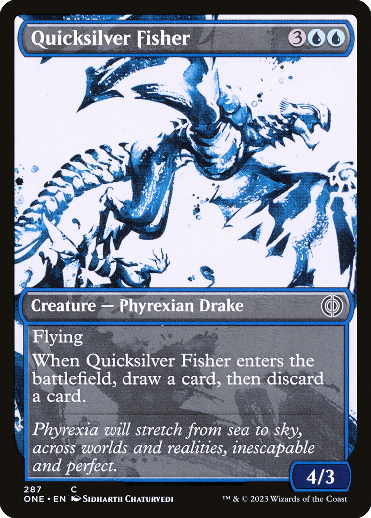 Quicksilver Fisher (Showcase Ichor) [Phyrexia: All Will Be One] | Webway Games