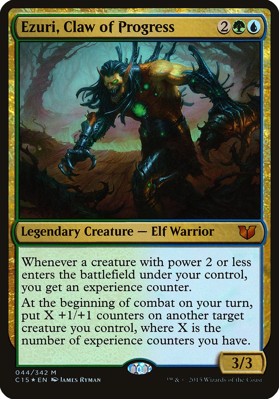 Ezuri, Claw of Progress (Oversized) [Commander 2015 Oversized] | Webway Games
