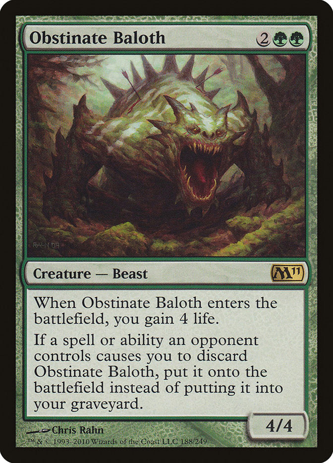 Obstinate Baloth [Magic 2011] | Webway Games