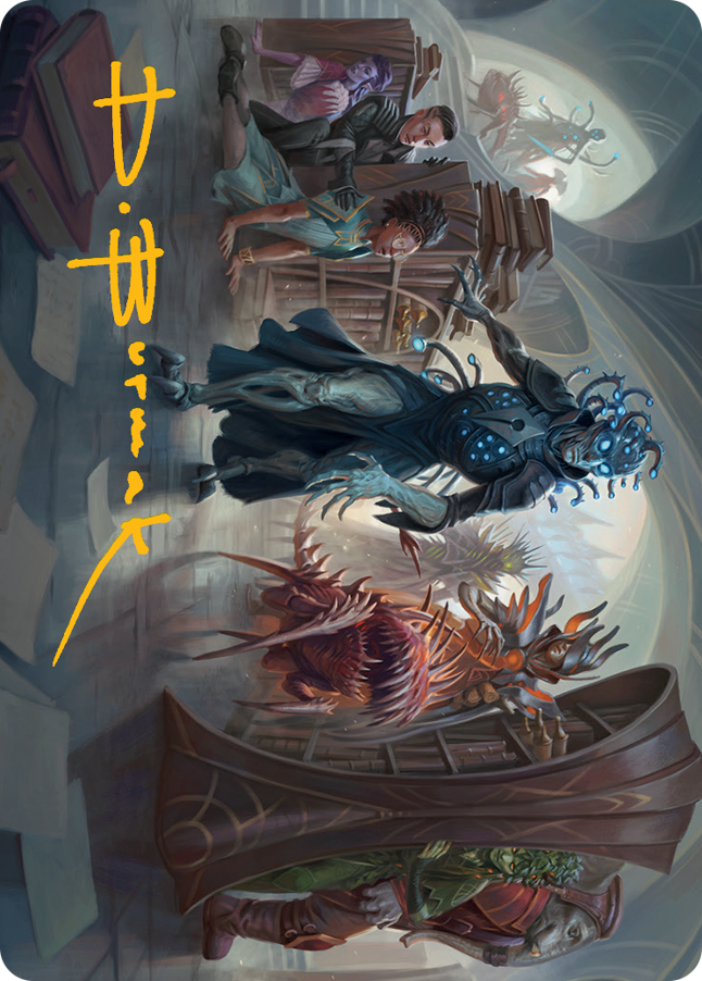 Invasion of Arcavios Art Card (Gold-Stamped Signature) [March of the Machine Art Series] | Webway Games